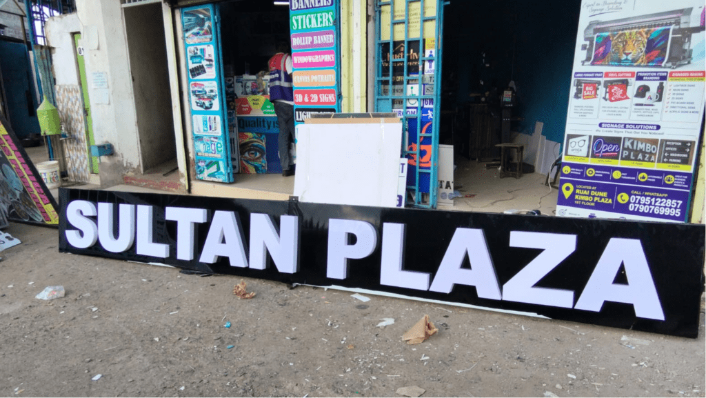 Aplus signs is a printing and branding company that specializes in: design artworks, printing stickers, banners, roll up banners, eulogy, business cards, posters, car branding, 2d, 3d, neon signs, light boxes, AI designs and all signage works in Kenya